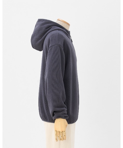 THOUSAND MILE(サウザンドマイル)の「【THOUSAND MILE】KNIT FLEECE HALF ZIP PARKER/ニットフリース ハーフジップパーカー(パーカー・メンズ・チャコールグレー/ライトベージュ/ブラック/オフホワイト/ボルドー・XL/M/S/L/XS)」の15枚目の写真