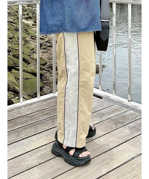 LGB サイドメッシュライン　サルエルパンツ LGB サイドメッシュライン サルエルパンツ LGB サイドメッシュ
