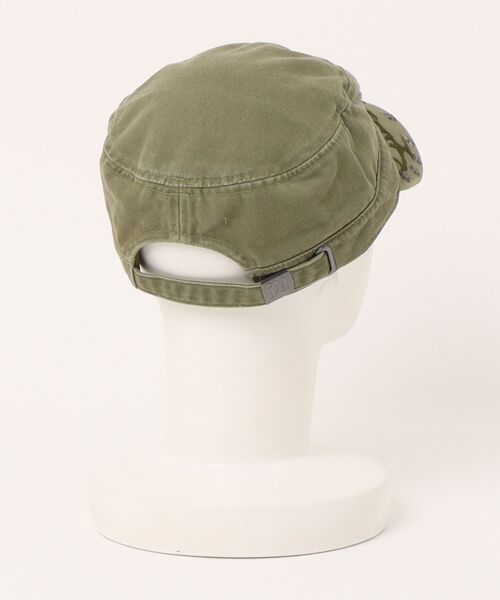 MISBHV(ミスビヘイブ)の「STONE WASHED MILITARY HAT(Exclusive)(キャップ・レディース・カーキ・ONE SIZE)」の6枚目の写真