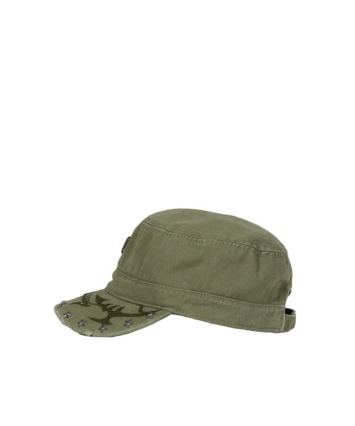 MISBHV(ミスビヘイブ)の「STONE WASHED MILITARY HAT(Exclusive)(キャップ・レディース・カーキ・ONE SIZE)」の3枚目の写真