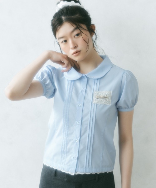 FCMM【日本限定】TAG BLOUSE タグブラウス ライトブルー S試着のみ 日本限定】TAG BLOUSE / タグブラウス（シャツ/ブラウス）｜FCMM