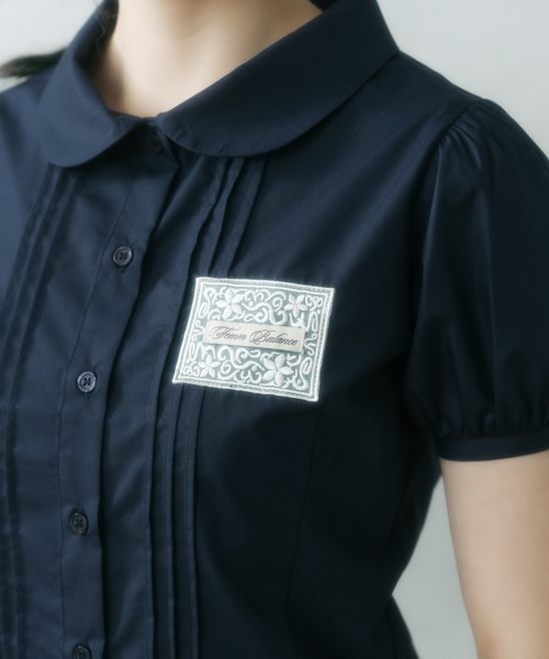 FCMM【日本限定】TAG BLOUSE タグブラウス ライトブルー S試着のみ FCMM ブラウス シャツ 「日本限定」TAG BLOUSE / タグブラウス