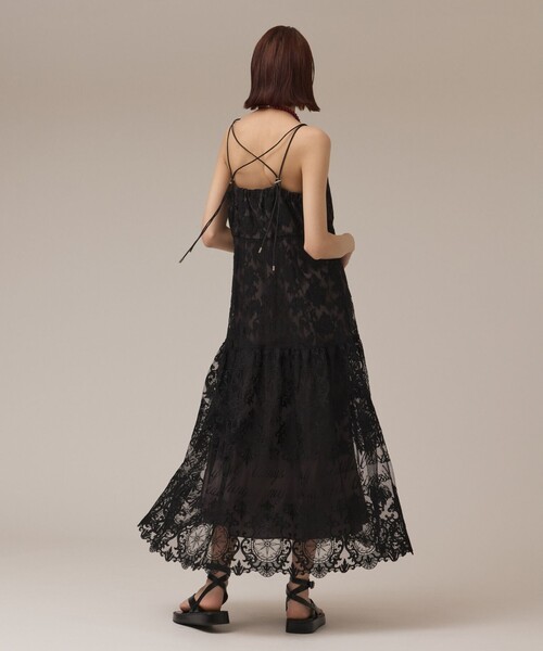 【最終値下げ中♡】ロゴ刺繍レースワンピース GRACE CONTINENTAL セール】ロゴ刺繍レースワンピース（ワンピース）｜Diagram