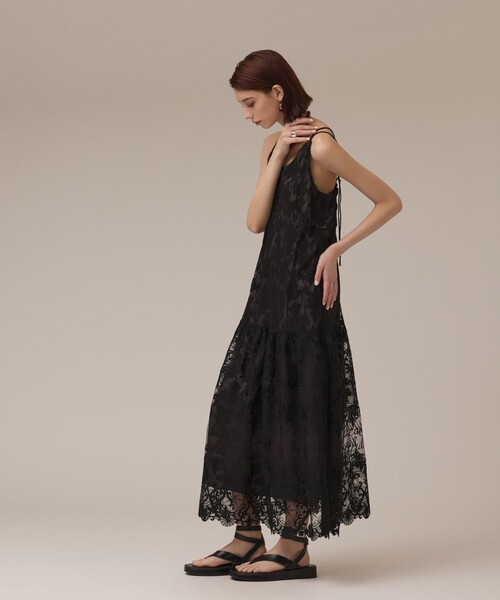 セール】ロゴ刺繍レースワンピース（ワンピース）｜Diagram
