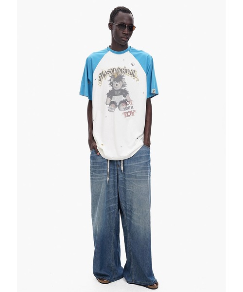 オーバーサイズフロントロゴラグランロンT CT6064 MASONPRINCE セール】オーバーサイズフロントロゴラグランロンTEE CT6064