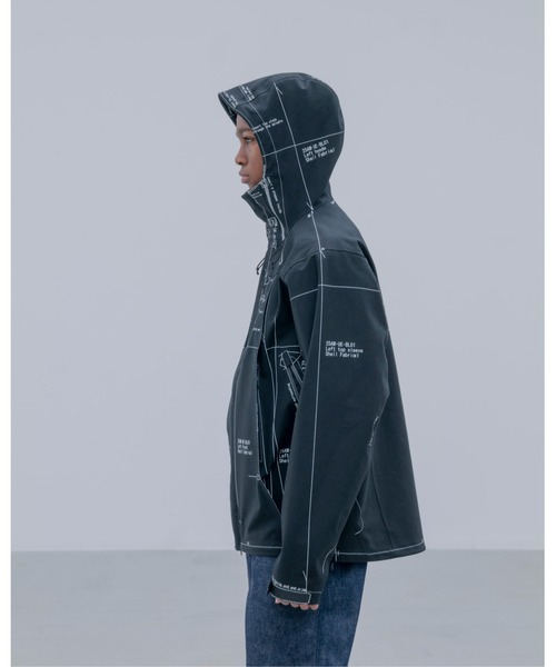 uniform experiment（ユニフォームエクスペリメント）の「MAP-OUT 3LAYER MOUNTAIN PARKA（マウンテンパーカー・メンズ・アイボリー/ブラック・3/2/1/4/5）」の20枚目の写真