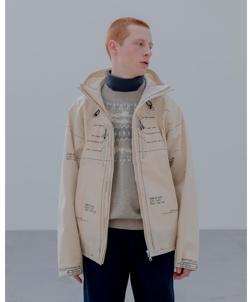 uniform experiment（ユニフォームエクスペリメント）の「MAP-OUT 3LAYER MOUNTAIN PARKA（マウンテンパーカー・メンズ・アイボリー/ブラック・3/2/1/4/5）」の21枚目の写真