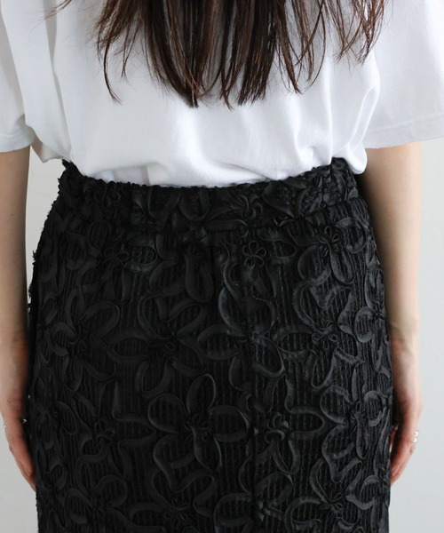 RAGEBLUE（レイジブルー）の「〈セットアップ対応〉フラワーメッシュIラインスカート（スカート・レディース・ブラック・FREE）」の15枚目の写真