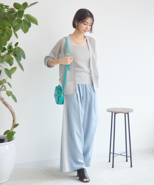 KATHARINE ROSS(キャサリンロス)の「【KATHARINE ROSS】きらめきニットアンサンブル(アンサンブル・レディース・イエロー/ライトグレー/ネイビー・MEDIUM)」の5枚目の写真