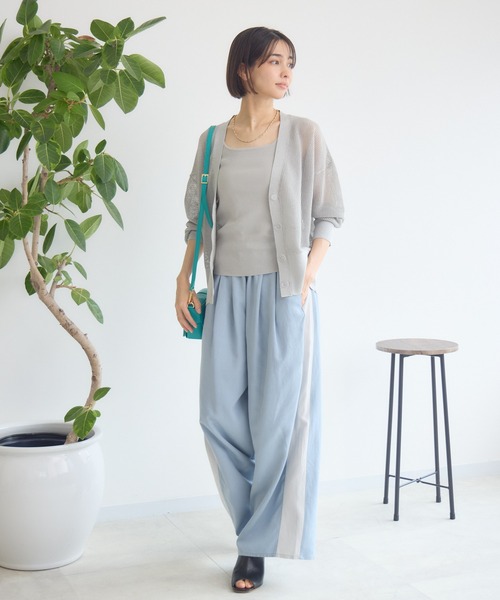 KATHARINE ROSS(キャサリンロス)の「【KATHARINE ROSS】きらめきニットアンサンブル(アンサンブル・レディース・イエロー/ライトグレー/ネイビー・MEDIUM)」の6枚目の写真