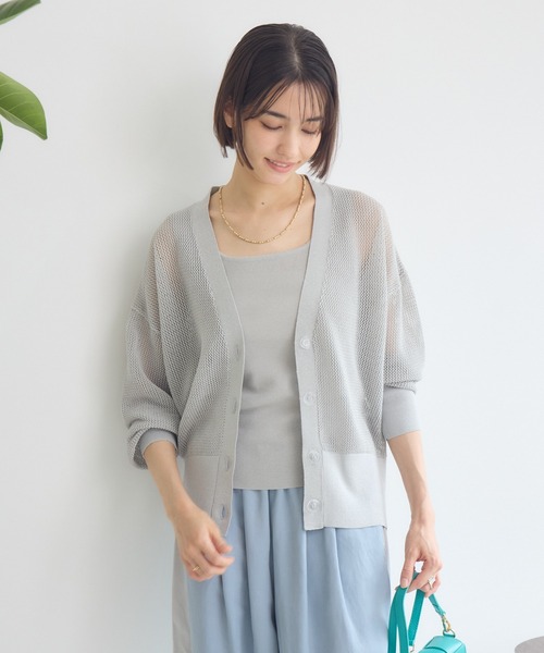 KATHARINE ROSS(キャサリンロス)の「【KATHARINE ROSS】きらめきニットアンサンブル(アンサンブル・レディース・イエロー/ライトグレー/ネイビー・MEDIUM)」の8枚目の写真