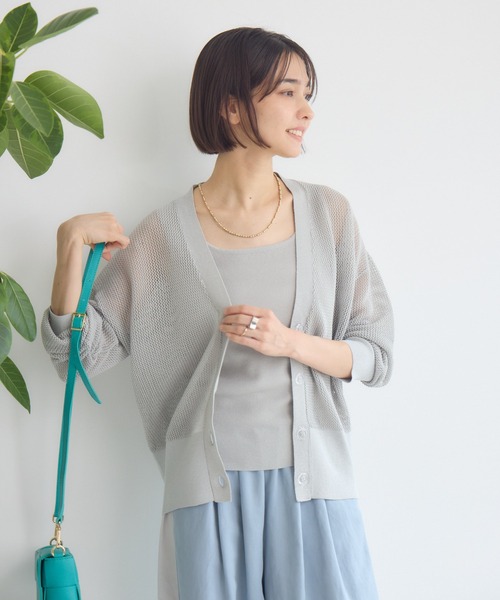 KATHARINE ROSS(キャサリンロス)の「【KATHARINE ROSS】きらめきニットアンサンブル(アンサンブル・レディース・イエロー/ライトグレー/ネイビー・MEDIUM)」の9枚目の写真