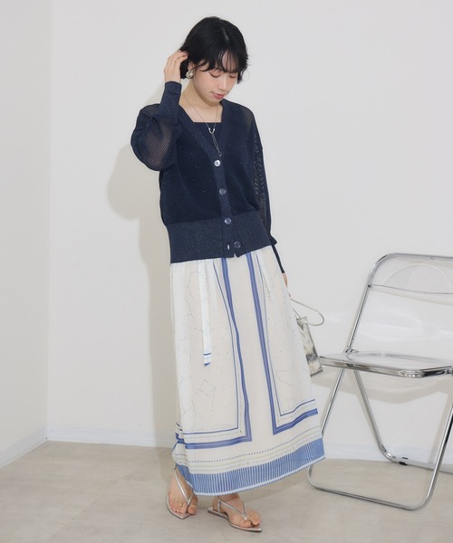 KATHARINE ROSS(キャサリンロス)の「【KATHARINE ROSS】きらめきニットアンサンブル(アンサンブル・レディース・イエロー/ライトグレー/ネイビー・MEDIUM)」の14枚目の写真