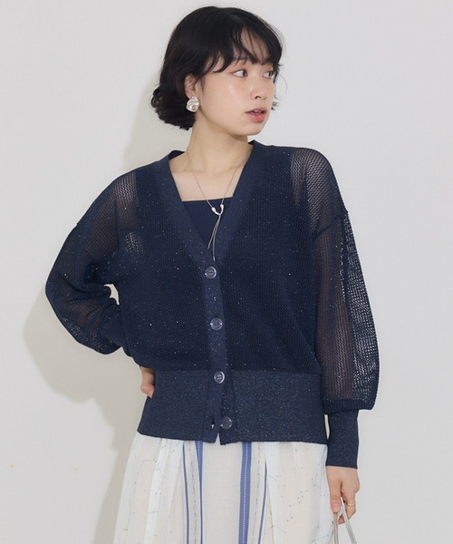 KATHARINE ROSS(キャサリンロス)の「【KATHARINE ROSS】きらめきニットアンサンブル(アンサンブル・レディース・イエロー/ライトグレー/ネイビー・MEDIUM)」の16枚目の写真