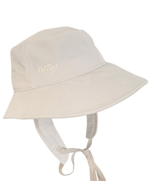 DAY CLOSET(デイ クローゼット)の「レディース ストラップ付きロゴツバ広アシメバケットハット(ハット・レディース・ブルー/ライトベージュ/ピンク系その他/ブラック/グリーン・ONE SIZE)」の8枚目の写真