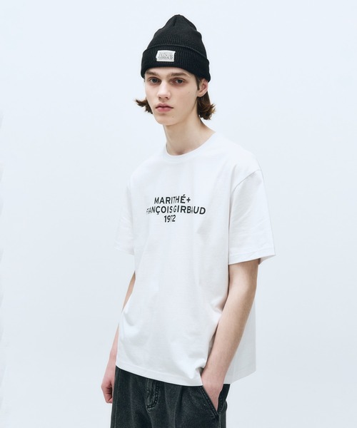 MARITHE + FRANCOIS GIRBAUD(マリテフランソワジルボー)の「LETTERING LOGO OVERSIZED TEE(Tシャツ/カットソー・レディース・オートミール/ホワイト/ブラック・SMALL/MEDIUM/LARGE)」の4枚目の写真