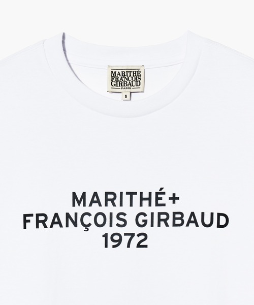 【MARITHE】 LETTERING LOGO OVERSIZED TEE LETTERING LOGO OVERSIZED TEE white - MARITHÉ+FRANҪOIS GIRBAUD