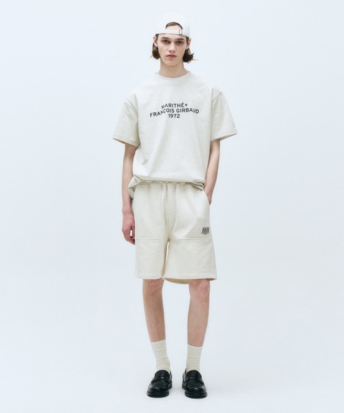 MARITHE◆LETTERING LOGO OVERSIZED TEE シンプル ロゴ 韓国人気 ☆TXT スビン 着用！！【MARITHÉ FRANCOIS GIRBAUD】LETTERING