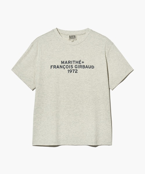 MARITHE◆LETTERING LOGO OVERSIZED TEE シンプル ロゴ 韓国人気 ☆TXT スビン 着用！！【MARITHÉ FRANCOIS GIRBAUD】LETTERING