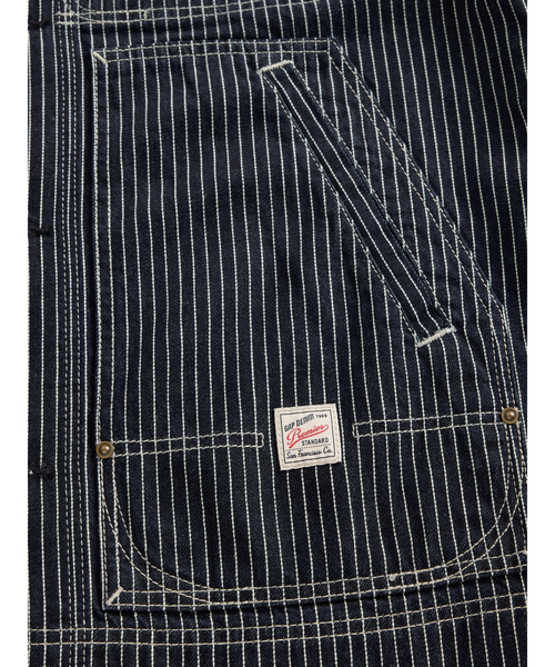 GAP（ギャップ）の「デニム ストライプ チョアジャケット（デニムジャケット・メンズ・ネイビー・S/M/L/XL/XS）」の4枚目の写真