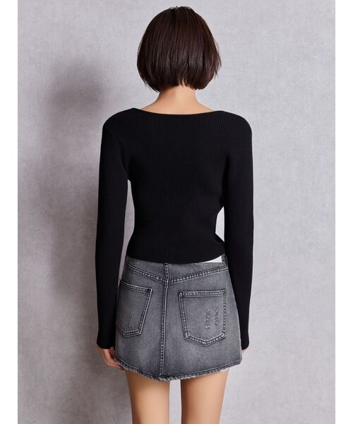 GYDA（ジェイダ）の「bijouデニムスカートライクショートパンツ（デニムスカート・レディース・ブラック/ライトブルー/インディゴブルー・X-SMALL/SMALL/MEDIUM）」の20枚目の写真