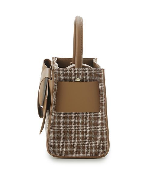 FRAY I.D(フレイアイディー)の「【ルエル】チェックリボンミドルバッグ(ショルダーバッグ・レディース・ベージュ/ブラウン・F)」の18枚目の写真
