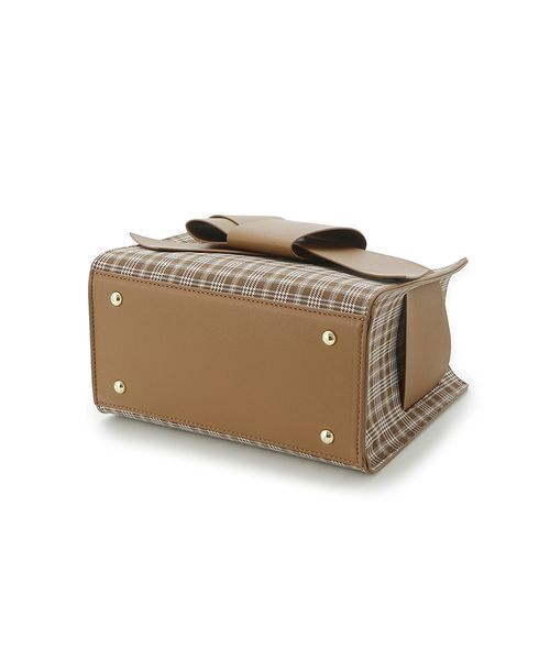 FRAY I.D(フレイアイディー)の「【ルエル】チェックリボンミドルバッグ(ショルダーバッグ・レディース・ベージュ/ブラウン・F)」の22枚目の写真
