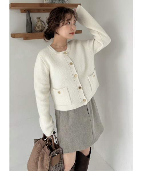 FRAY I.D(フレイアイディー)の「【ルエル】チェックリボンミドルバッグ(ショルダーバッグ・レディース・ベージュ/ブラウン・F)」の14枚目の写真