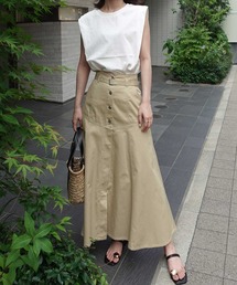 CORNERS | ヨークフレアチノスカート(デニムスカート)