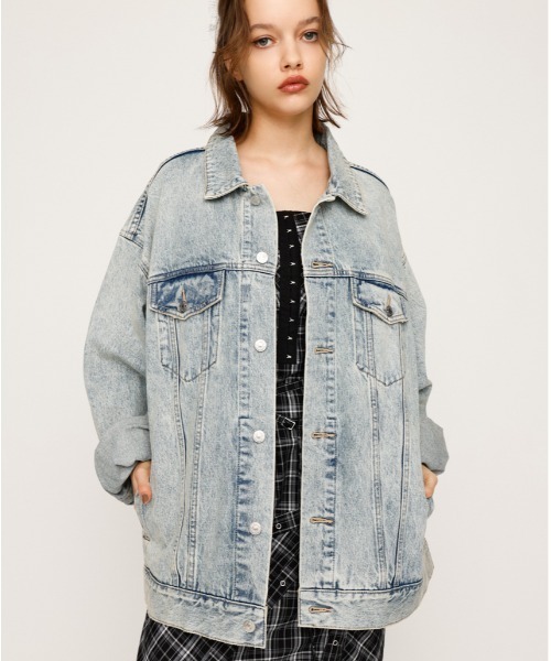 SLY THOMAS ZIP UP DENIM JK-A デニムジャケット THOMAS ZIP UP DENIM JK－A(505471420) | スライ(SLY) - d fashion