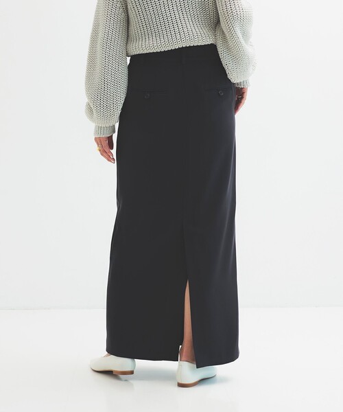 Demi-Luxe BEAMS（デミルクス ビームス）の「ローウエスト レディ スカート .M［手洗い可］（スカート・レディース・ブラック/チャコールグレー/レッド系その他・36/38）」の2枚目の写真