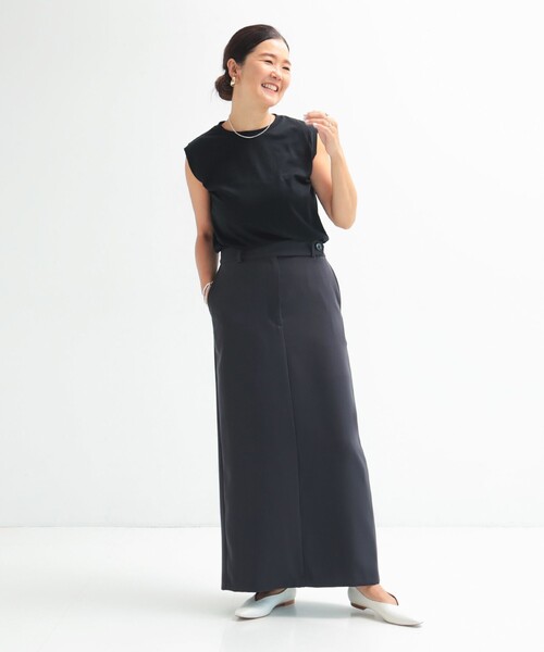 Demi-Luxe BEAMS（デミルクス ビームス）の「ローウエスト レディ スカート .M（スカート・レディース・ブラック/チャコールグレー/レッド系その他・36/38）」の6枚目の写真