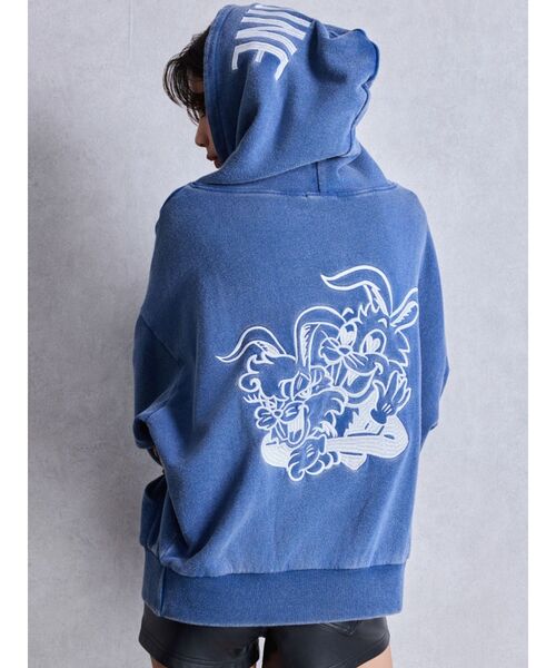 GYDA(ジェイダ)の「GENUINE BUNNYスウェットパーカー(パーカー・レディース・オフホワイト/ブラック/ネイビー/レッド・FREE)」の21枚目の写真