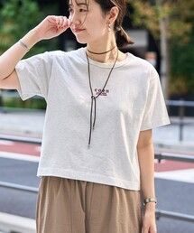 【新色登場】coen(コーエン)ロゴ刺繍コンパクトTシャツ