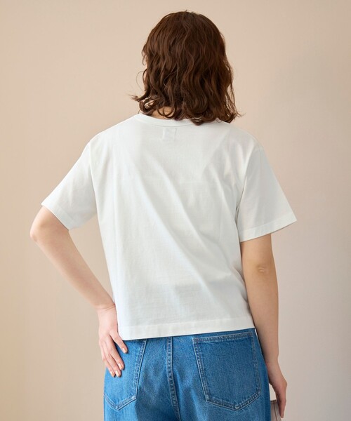 coen(コーエン)の「【新色登場】coen(コーエン)ロゴ刺繍コンパクトTシャツ(Tシャツ/カットソー・レディース・ライトグレー/ブラック/オフホワイト/その他1/レッド/ダークブラウン/ダークグレー/その他5/ナチュラル/その他4/その他6/ブラウン/その他9/その他7/その他8・M/L)」の18枚目の写真