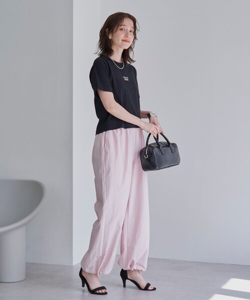coen(コーエン)の「【新色登場】coen(コーエン)ロゴ刺繍コンパクトTシャツ(Tシャツ/カットソー・レディース・ライトグレー/ブラック/オフホワイト/その他1/レッド/ダークブラウン/ダークグレー/その他5/ナチュラル/その他4/その他6/ブラウン/その他9/その他7/その他8・M/L)」の20枚目の写真