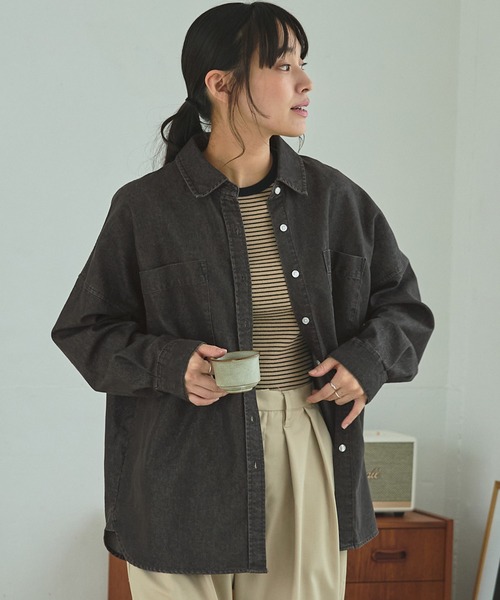 テーラーメイド　ラウンドシャツ　Oサイズ新品未使用 マルチファンクショナル オーバーサイズライトウェイトデニム