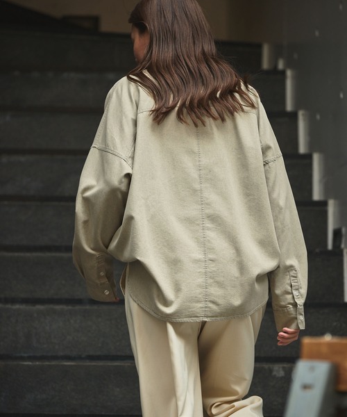 maku MEHER ジャムダニコットンシャツ Mサイズ マルチファンクショナル オーバーサイズライトウェイトデニム