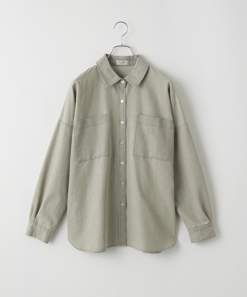 THE CRAFT CREW PRODUCTS（ザクラフトクループロダクツ）の「マルチファンクショナル オーバーサイズライトウェイトデニムシャツ【THE CRAFT CREW PRODUCTS】（シャツ/ブラウス・レディース・ネイビー/ブラック/ブルー/グレー系・M/L）」の11枚目の写真