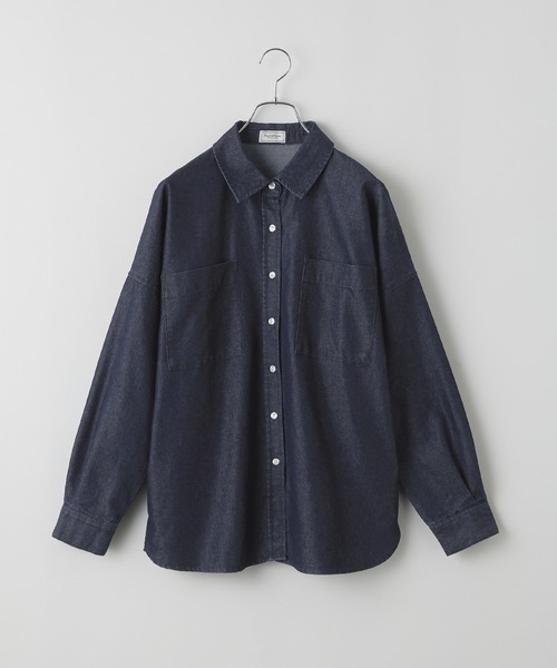 マルチファンクショナル オーバーサイズライトウェイトデニムシャツ