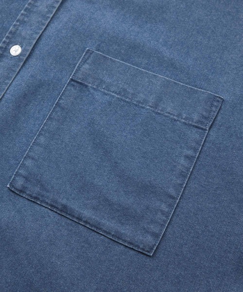 THE CRAFT CREW PRODUCTS（ザクラフトクループロダクツ）の「マルチファンクショナル オーバーサイズライトウェイトデニムシャツ【THE CRAFT CREW PRODUCTS】（シャツ/ブラウス・レディース・ネイビー/ブラック/ブルー/グレー系・M/L）」の16枚目の写真