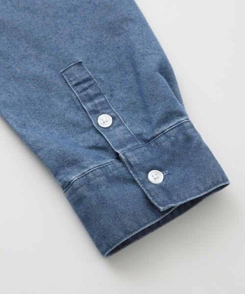 THE CRAFT CREW PRODUCTS（ザクラフトクループロダクツ）の「マルチファンクショナル オーバーサイズライトウェイトデニムシャツ【THE CRAFT CREW PRODUCTS】（シャツ/ブラウス・レディース・ネイビー/ブラック/ブルー/グレー系・M/L）」の17枚目の写真