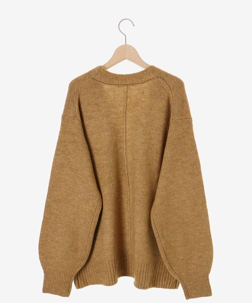 le.coeur blanc（ルクールブラン）の「《WEB限定アイテム》ウォッシャブルVネックワイドカーディガン（カーディガン/ボレロ・レディース・チャコールグレー/レッド/キャメル/ブルー/オフホワイト・38）」の7枚目の写真