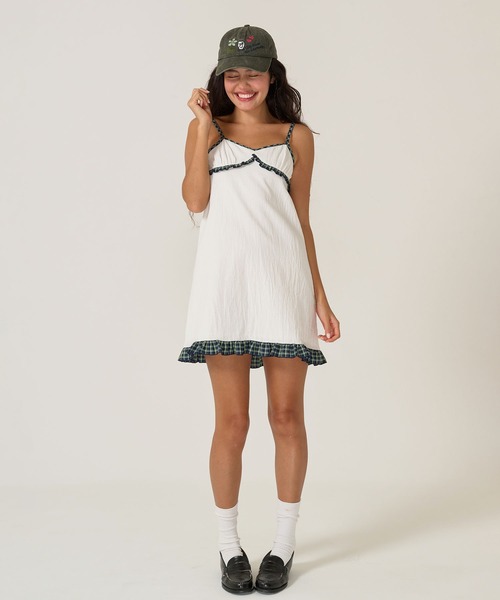 TINA：JOJUN（ティーナジョジュン）の「ヴィンテージライク キャップ TINA：JOJUN（キャップ・レディース・チャコール・F）」の4枚目の写真