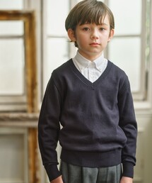 J.PRESS（ジェイプレス）の「【140-170cm】Vネック プルオーバー ニット（ニット/セーター・キッズ）」