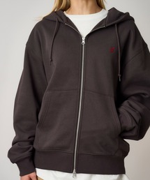 ONE POINT ZIP HOODED SWEATSHIRT|ワンポイントジップフーデッドスウェットシャツ Gramicci グラミチ