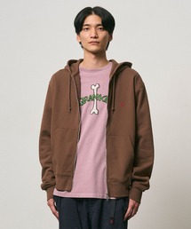 ONE POINT ZIP HOODED SWEATSHIRT｜ワンポイントジップフーデッドスウェットシャツ Gramicci グラミチ