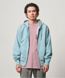 ONE POINT ZIP HOODED SWEATSHIRT|ワンポイントジップフーデッドスウェットシャツ Gramicci グラミチ