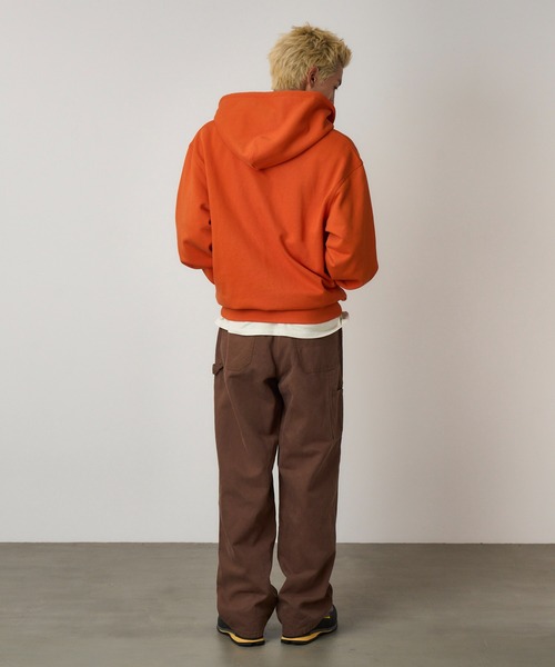 ONE POINT ZIP HOODED SWEATSHIRT｜ワンポイントジップフーデッド