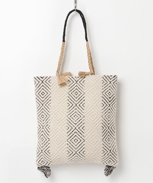 MAISON mou（メゾンムー）の「【Swaraj/スワラージ】薄マチジャガードトート（手織り生地）（トートバッグ・レディース・その他1/その他3/その他2・FREE）」の2枚目の写真